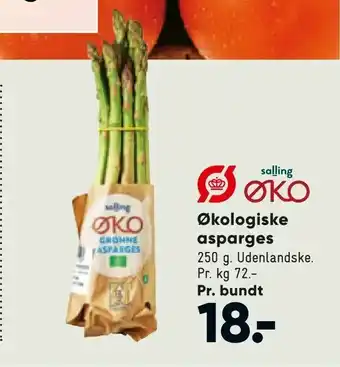Bilka Økologiske asparges tilbud