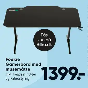 Fourze Gamerbord med musemåtte