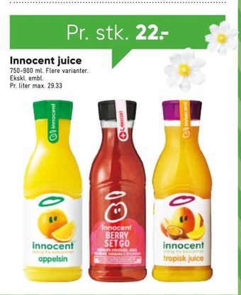 Bilka Innocent juice tilbud