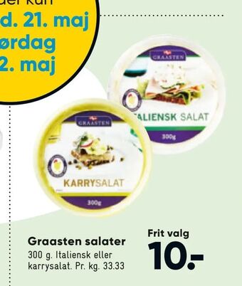 Bilka Graasten salater tilbud