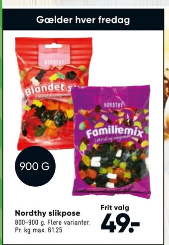 Bilka Nordthy slikpose tilbud
