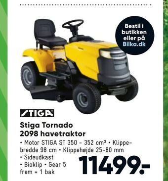 Bilka Stiga Tornado 2098 havetraktor tilbud