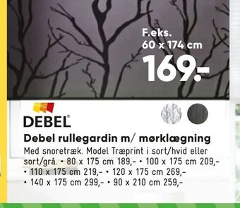 Bilka Debel rullegardin m/ mørklægning tilbud
