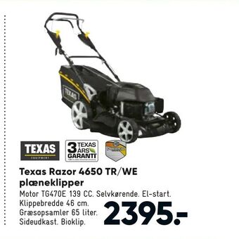 Bilka Texas Razor 4650 TR/WE plæneklipper tilbud