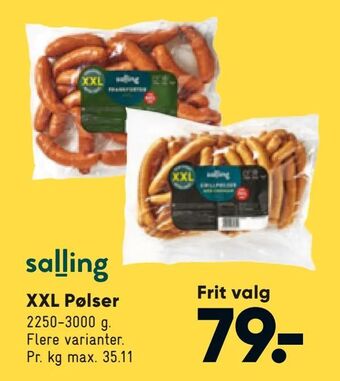 Bilka XXL Pølser tilbud