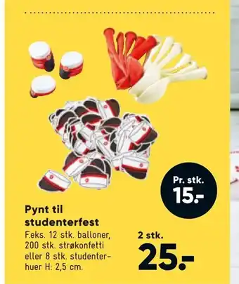Bilka Pynt til studenterfest tilbud