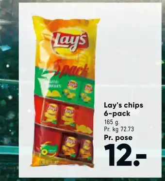 Bilka Lay's chips 6-pack tilbud