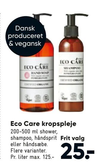 Bilka Eco Care kropspleje tilbud