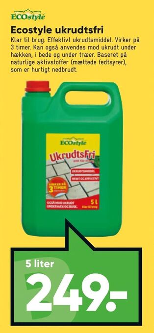 Bilka Ecostyle ukrudtsfri tilbud