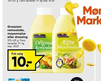 Bilka Graasten remoulade, mayonnaise eller dressing tilbud