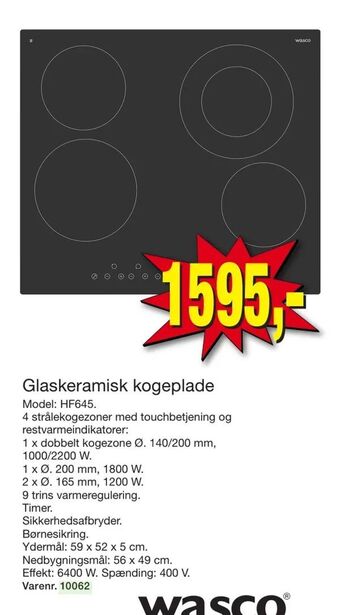 Harald Nyborg Glaskeramisk kogeplade tilbud