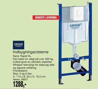 Indbygningscisterne