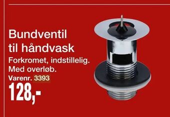 Harald Nyborg Bundventil til håndvask tilbud