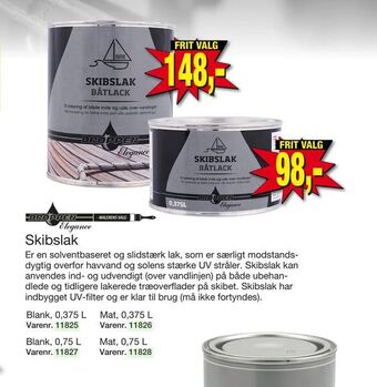 Harald Nyborg Skibslak tilbud