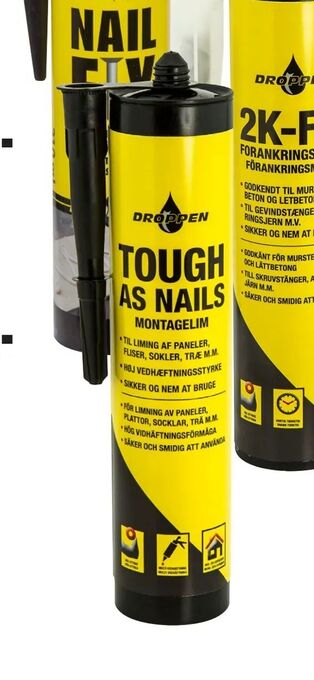 Harald Nyborg Tough as Nails montagelim 300 ml tilbud