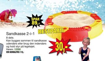 Sandkasse 2-i-1