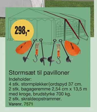 Harald Nyborg Stormsæt til pavilloner tilbud