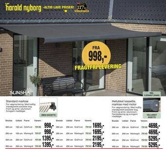 Harald Nyborg Standard markise tilbud