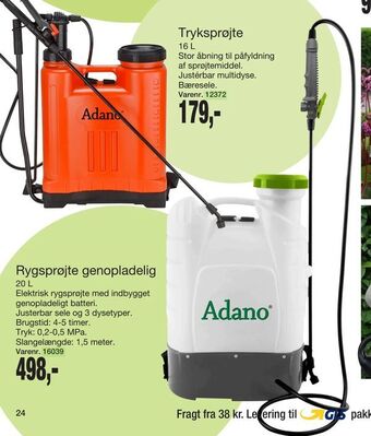 Harald Nyborg Rygsprøjte genopladelig tilbud