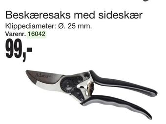 Harald Nyborg Beskæresaks med sideskær tilbud