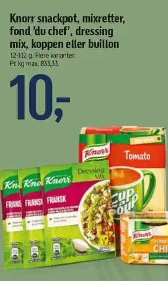 Føtex Knorr Snackpot, Mixretter 12-112g tilbud