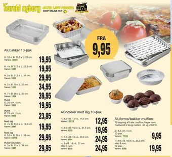 Harald Nyborg Alubakker 10-pak tilbud