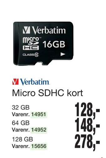 Harald Nyborg Micro SDHC kort tilbud
