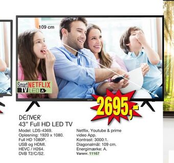 Harald Nyborg 43" Full HD LED TV tilbud