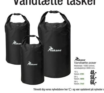 Vandtætte poser