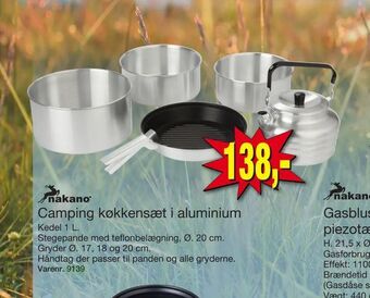 Harald Nyborg Camping køkkensæt i aluminium tilbud