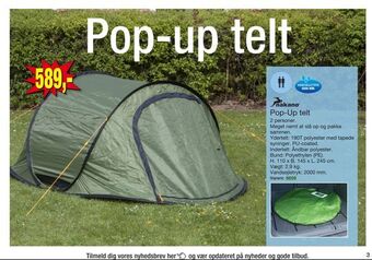 Harald Nyborg Pop-Up telt tilbud