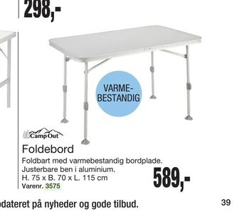 Harald Nyborg Foldebord tilbud