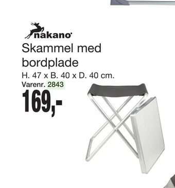 Harald Nyborg Skammel med bordplade tilbud