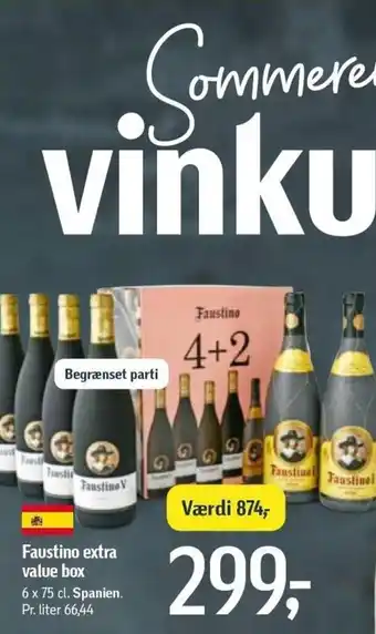 Føtex Faustino Extra Value Box 6x75cl tilbud