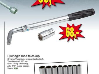 Harald Nyborg Hjulnøgle med teleskop tilbud