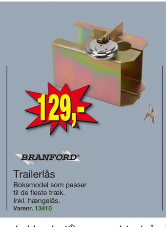 Harald Nyborg Trailerlås tilbud