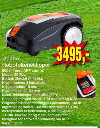Harald Nyborg Robotplæneklipper tilbud