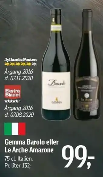 Føtex Gemma Barolo 75cl tilbud