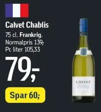 Føtex Calvet Chablis 75cl tilbud