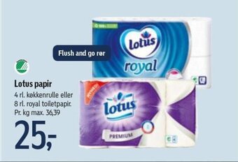 Føtex Lotus Papir tilbud