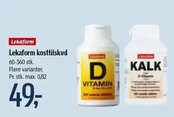 Føtex Lekaform Kosttilskud 60-360 Stk. tilbud