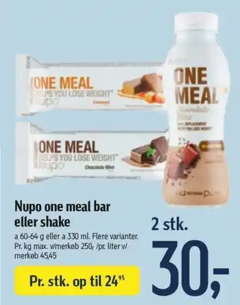 Føtex Nupo One Meal Bar 330ml tilbud