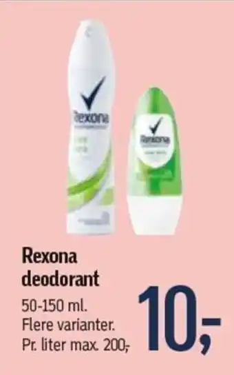Føtex Rexona Deodorant 50-150ml tilbud