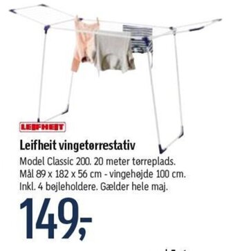 Føtex Leifheit Vingetorrestativ tilbud