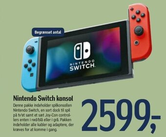 Føtex Nintendo Switch Konsol tilbud