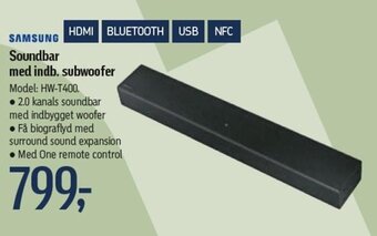 Føtex Soundbar Med Indb. Subwoofer tilbud