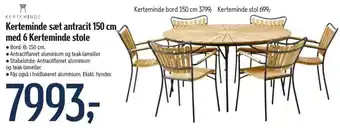 Føtex Kerteminde Sæt Antracit 150cm tilbud