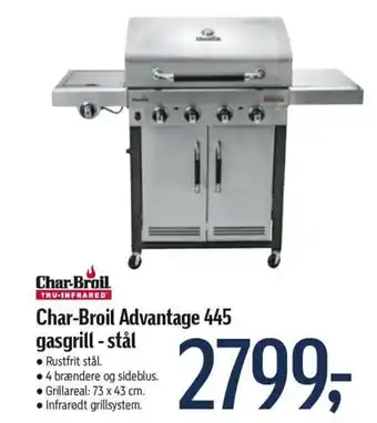 Føtex Char-Broil Advantage 445 Gasgrill tilbud