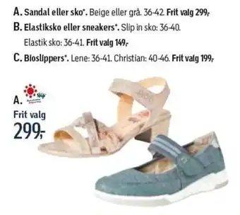 Føtex Sandal Eller Sko" tilbud