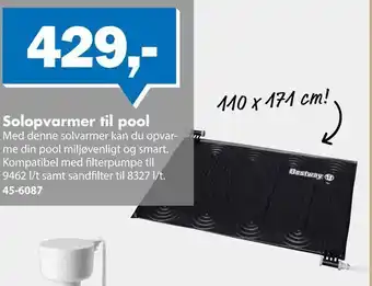Biltema Solopvarmer til pool tilbud